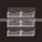 Clear Acrylic countertop office desktop business card holder With 1/2/3/4/5/6 pockets