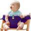 Convenient portable adjustable support safety feeding baby chair seat belt for dining