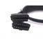 Universal Harness Kit Splitter Extension 16Pin OBD T Cable Car/Auto Plastic Flange Mount Brackets/Connector/Adapter Set