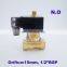 GOGO 2 way brass water Normally open electric water valves 12V DC 1/2 inch Orifice 15mm zero pressure start with plug type