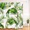 i@home bathroom polyester waterproof 3D digital green palm leaf print shower curtain