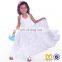 Wholesale New Fashion Boutique Girl Dress Children Clothing Ruffle White Lace Evening party For Toddlers Baby Girl Party Dress