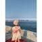 6635/Kid girl princess ball puff sleeve high quality wholesale dress one to six years birthday dress girls