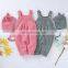 New 2020 Autumn Winter Baby Boys Girls Braces Infant Rompers Clothes + Hat Baby Boy Girl Kids Knitting Sleeveless Rompers