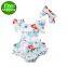 Infant Baby Girls Clothing Newborn Cartoon Mermaid Bodysuit Girls Romper Jumpsuit Cute Headband Outfit Baby Clothes Set free