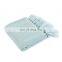 Home Decor Bed Sofa Couch Chair Lightweight light green Knitted Throw Blanket with Bright Silk Thread