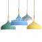 Nordic Style Macaron Aluminum Colourful Hanglamp High Ceiling Contemporary Chandelier