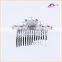 Fashion Crown Tiara Pearl Decorative Hair Comb Clips