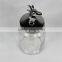 Metal Sheep head Bottle,Animal Glass Bottle,Metal Storage Botlle