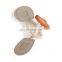 OEM fabric genuine leather wood rope coat closure toggle button