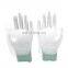 esd palm fit gloves with pu coated palm for safety and work