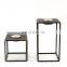 European Style Geometric black metal iron candle holder home decorative candleholder