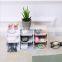 Wholesale Multi-functional Desktop Trapezoidal Partition Cosmetic Compartment Plastic Storage Box