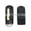 Keyless Go 2+1 3 Button Remote Smart Car Key Fob Shell Blank Cover Housing For Mazda 2 3 6
