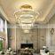 Modern Crystal Chandelier Spiral Sphere Rain Drop Ceiling Fixture Chandelier Light For Living Room Hotel Hall