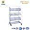 Supermarket Multi Tiers White Metal Display Stand