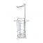 Free Standing Toilet Paper Holder Spare Roll Bathroom Storage Toilet Paper Stand steel Chrome