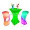 Mesas y Sillas Discoteca Plastic Cocktail Tables High Party Stool Plastic Color Changing Waterproof Outdoor Furniture