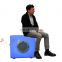 cube chair led sound speaker lamp Factory OEM ODM rechargeable cordless Portable plastic music speaker with led lighting