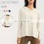 Long Sleeve Hoodie T Shirts Women's Sportswear With Thumb Holes OEM Yoga Fitness Sports Plain Tops