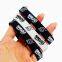 OEM Customized LOGO Fans Black and White Two Colors a Set of Waterproof Smooth Durable Silicone Bracelet