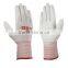 nylon pu coated hand gloves/ PU coated working gloves