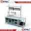 Professional Packing workbench Station with cutter and ball transfer top
