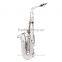 Plastic baby saxophone silver metal alto saxophone