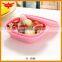 High quality microwaveable silicone lunch box,silicone collapsible lunch box