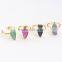 RG1091 Gold plated arrowhead Druzy Geode stone boho ring                        
                                                Quality Choice