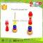 good quality wooden tops towers OEM educational wooden puppet toy MDD-1038