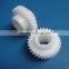 Guangzhou custom double bevel plastic gear wheel pom nylon hdpe uhmw-pe toy small plastic pinion helical worm gear
