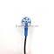 Best blue embraved diamond in-ear perfect sound quality metal earphone