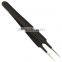 Eyebrow Tweezers / Eyelash Extension Tools Black Coated