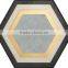 hexagon ceramic tile 115*200*230mm 3D wall papers design /hexagon tiles /floor tiles