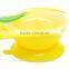 Suction Bowl and Spoon for Baby / Toddler/Plastic Kids Suction cup bowl BPA free FDA approved