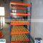 Carton flow pipe rack with wheels