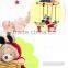 Alibaba plush animal toy hanging on baby crib musical mobile baby toy