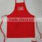 cotton kitchen apron for children with plaid printing in red for promotion                        
                                                Quality Choice