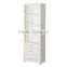 Modern style white solid wood drawers tall display cabinet design for European