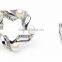 Korean fashion jewelry wholesale zinc alloy pearl rhinestone flower sacrf clip brooch