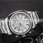 Fashion men watches stainless stell analog quartz watch reloj genova full steel