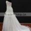 New design! Organza wedding dress with nice beading trim delicate drapping