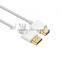 White ABS Shell Slim HDMI cable Supports Ethernet, 4K, UltraHD, 3D and Audio Return