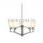 5 light contemporary chrome metal glass pendant lamp/light with UL