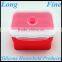 LFGB Approved Silicone Lunch Box Container Red