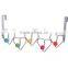 Best selling non-screws Chrome Plated metal over the door hook