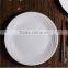 White porcelain customize dinner round plate for hotel home