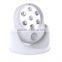 Cordless Motion Activated Sensor Light Wall Lamps 360 Degree 6V 7 LED Rotation Light White Porch Lights