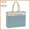 New Design 100% Natural Eco Jute Promos Gifts Tote Bag With Rope Handles